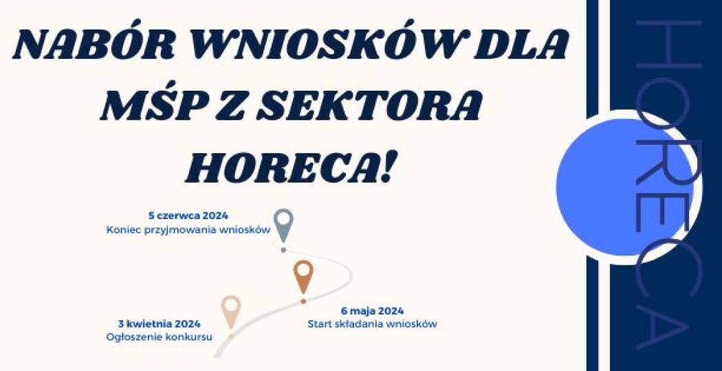 Nabór wniosków dla MŚP z sektora HoReCa!