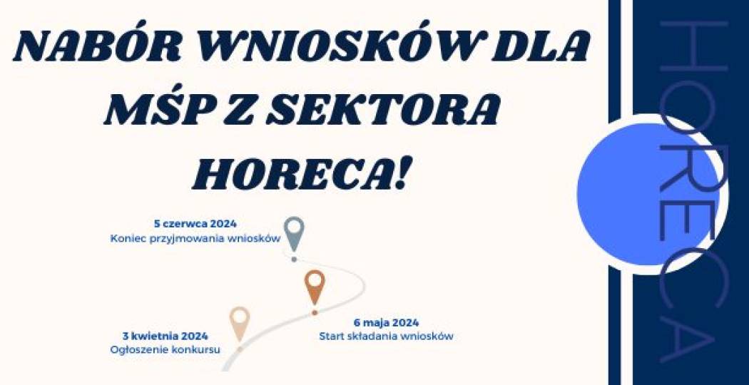 Nabór wniosków dla MŚP z sektora HoReCa!