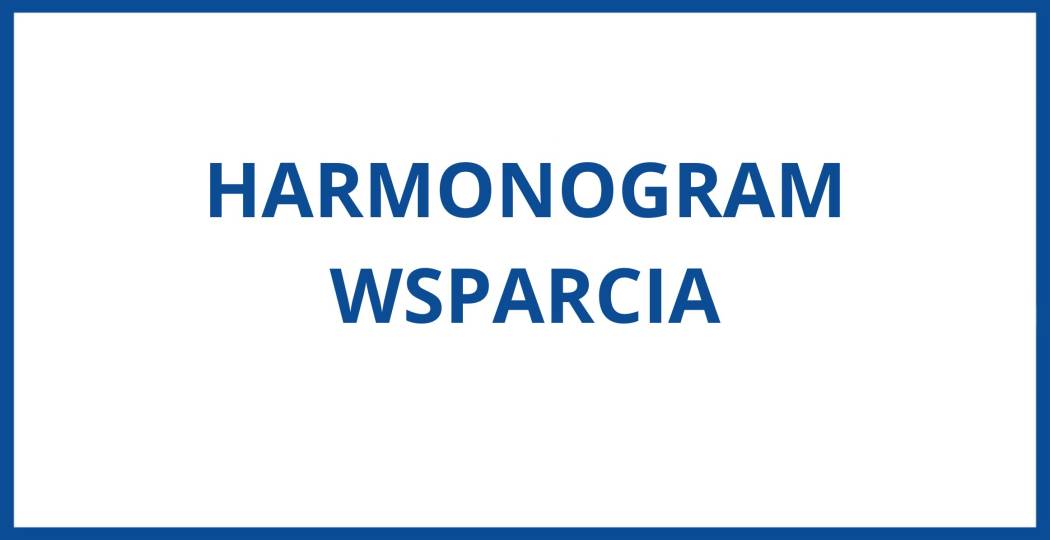 Harmonogram udzielania wsparcia - kwiecień